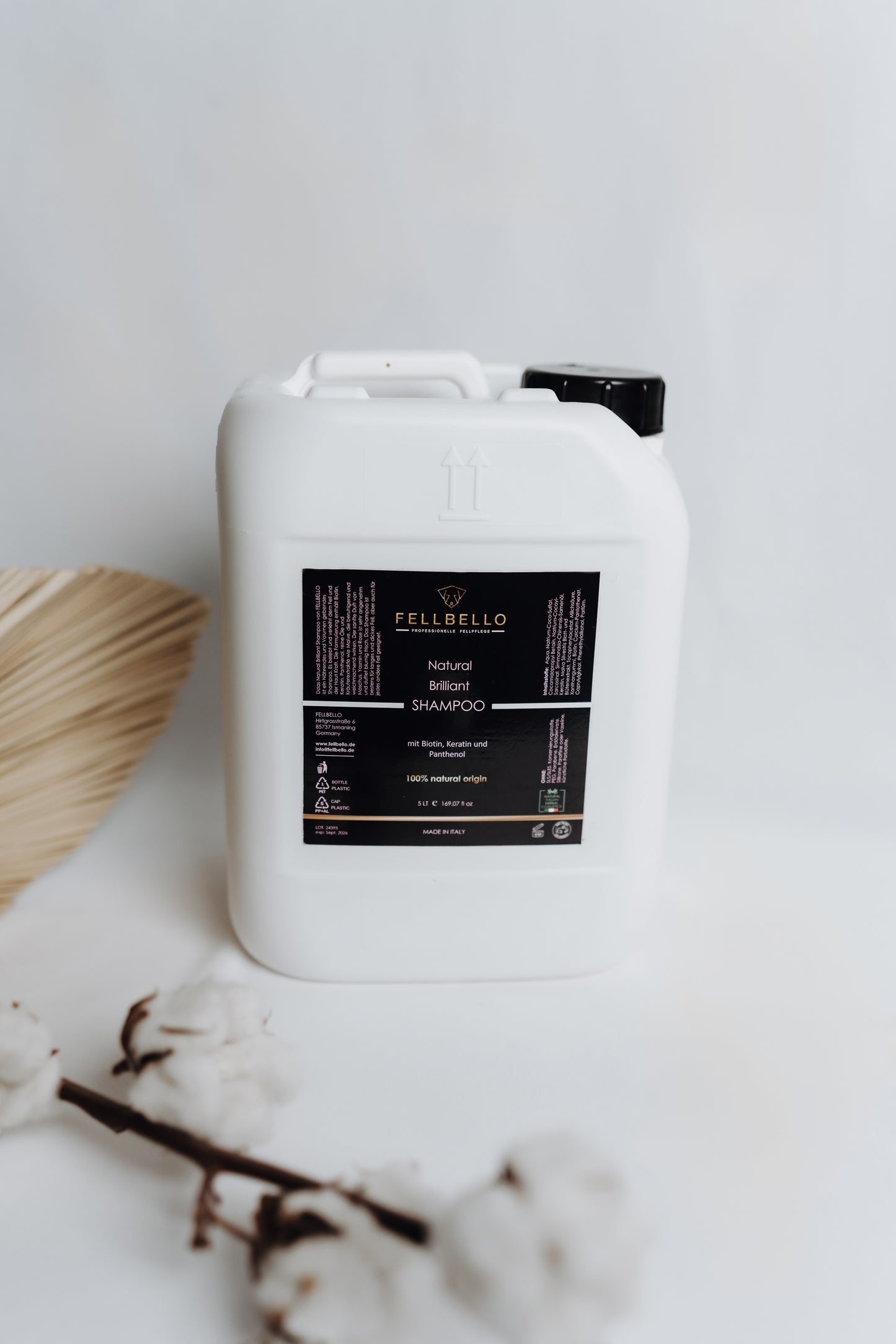 Natural Brilliant Shampoo 5 Liter Kanister - Premium Hundeshampoo optimal für Hundesalons