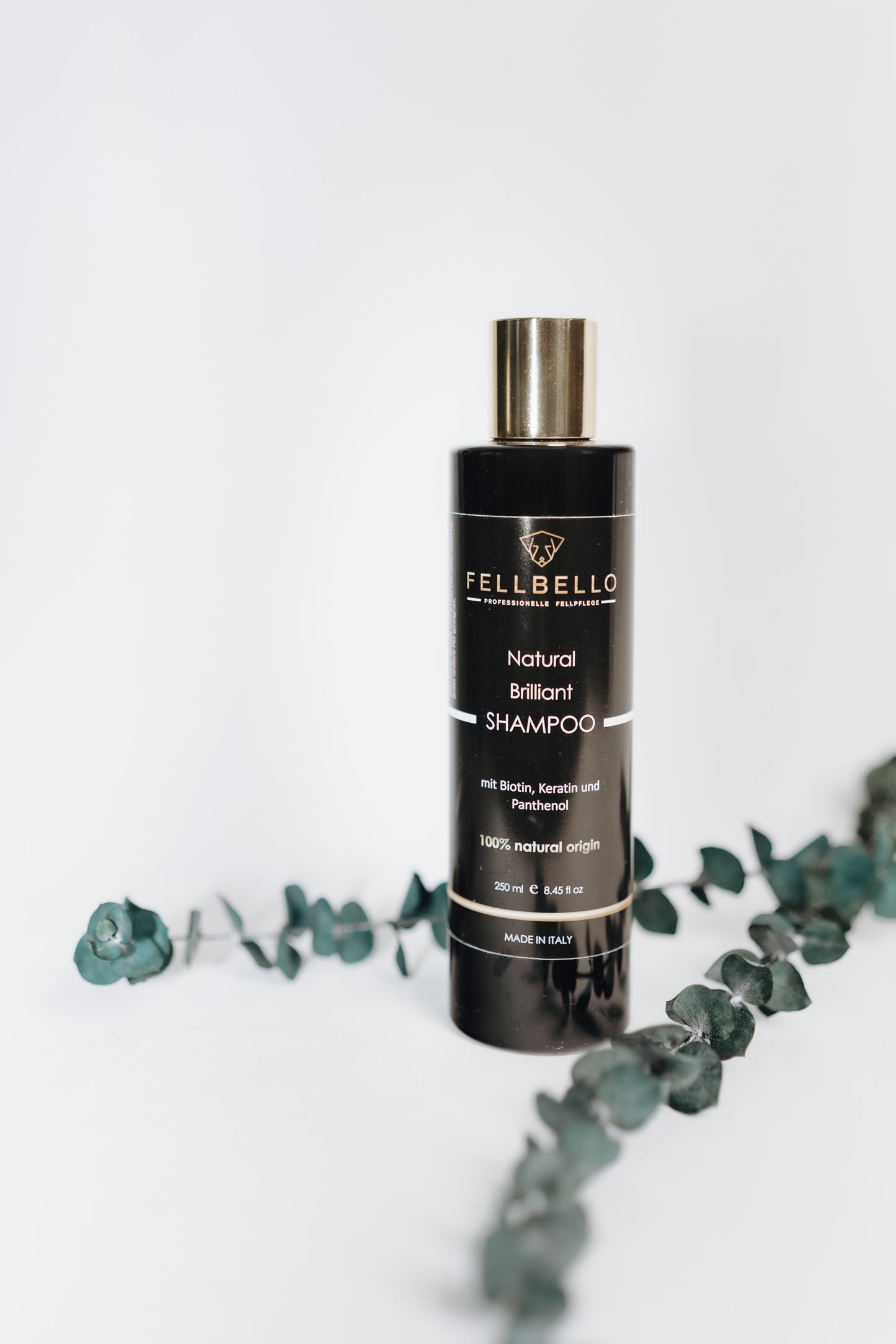 FELLBELLO Natural Brilliant Shampoo – 250 ml für gesundes, glänzendes Fell